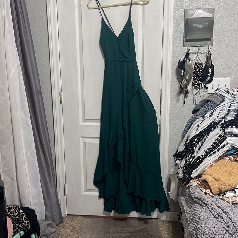 Shein hunter green dress